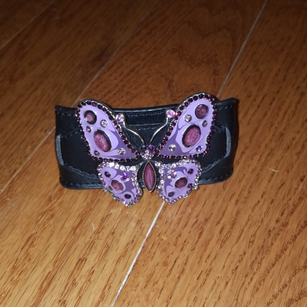 Leather Butterfly Bracelet